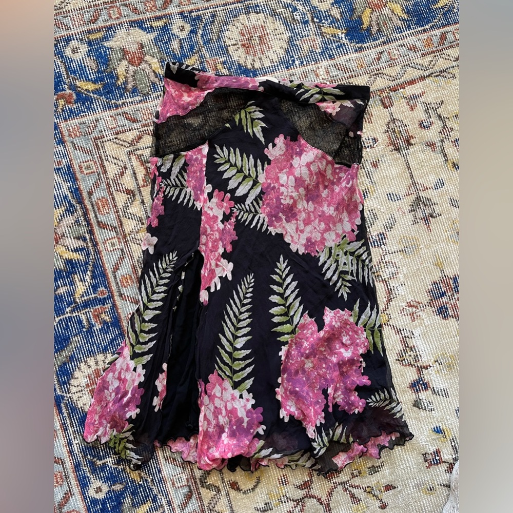 Blumarine Silk Skirt